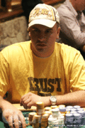 Mike "The Grinder" Mizrachi at the final table of the Mirage Poker Showdown $2,000 NLHE event 
