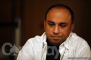 Hasan Habib on Day One of Event 52 at the World Series of Poker