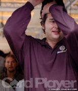 Phil Hellmuth at the moment he won the 2006 WSOP $1,000 NLH event