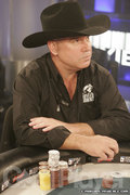 Hoyt Corkins at the final table of the Legends of Poker at the Bike.