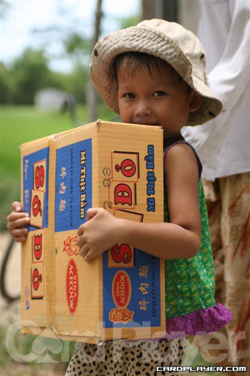 Young Girl with a Charity Donation from John