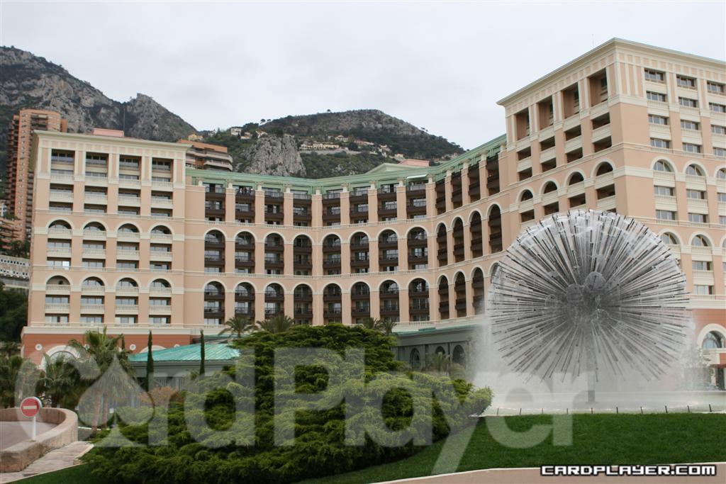 Monte Carlo Bay Hotel with Alps in the Background