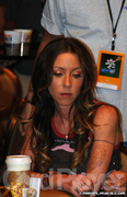 Isabelle Mercier on Day 2 of Event 1 at the World Series of Poker