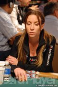 Isabelle Mercier on Day 3 of Event 39 at the World Series of Poker