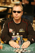 Joe Beevers on Day 2A of Event 55 at the World Series of Poker