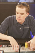 Joe Pelton at the final table of the Legends of Poker at the Bike.
