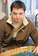Jordan Morgan on Day 1 of Event 16 at the World Series of Poker