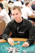 Justin Bonomo on Day 1 of Event 16 at the World Series of Poker