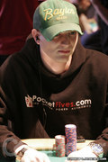 Jared Hamby in the final 18 at the Bellagio Five Star $2,000 Event.