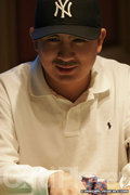 JC Tran in the final 14 at the 2007 5th Annual Five Star World Poker Classic