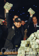 Jerry Yang after winning the main event at the 2007 World Series of Poker