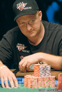 Jon Kalmar at the final table of the main event of the 2007 World Series of Poker