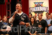 Kenna James singing the National Anthem in the Poker Bowl Finale 