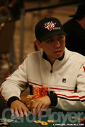 Kenny Tran on Day 4 of Event 55 at the World Series of Poker