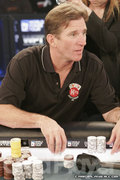 Kevin O'Donnell at the final table of the Legends of Poker at the Bike.