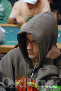 Kevin Saul on Day 1 of Event 13 at the World Series of Poker
