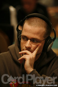 Kevin Saul on Day 1B of Event 55 at the World Series of Poker