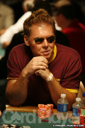 Paulo Loureriro on Day 6 of Event 55 at the World Series of Poker