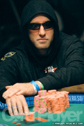 Lee Watkinson at the final table of the main event of the 2007 World Series of Poker