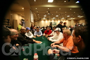 Lee Markholt, John Roveto, John Phan, Jeff Shulman, and Victor Ramdin on Day 1 of the WPO $10,000 NLH Championship