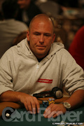 Martin Wendt on Day One of Event 45 at the World Series of Poker