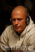 Martin Wendt on Day One of Event 50 at the World Series of Poker