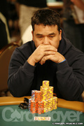 Matt Keikoan on Day 3 of Event 55 at the World Series of Poker