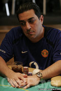 Michael Simhai at the final table of the $5,000 NLHE event.