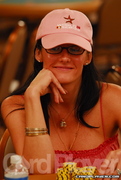 Michele Lewis on Day 2 of the 2006 WSOP $1,500 LH event