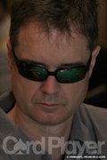 Mike Landers in the final 18 at the $1,500 NLHE event during the Bellagio Five Star Classic.