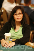 Mimi Tran on Day 1D of Event 55 at the World Series of Poker