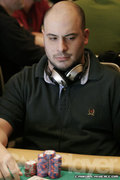 Matt Casterella in the final 18 at the $1,500 NLHE event during the Bellagio Five Star Classic.