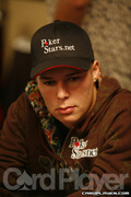 Noah Boeken on Day 1B of Event 55 at the World Series of Poker
