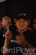Norman Chad and Johnny Chan After the 2006 WSOP $5,000 NLH