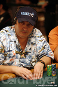 Pascal Perrault on Day One of Event 52 at the World Series of Poker