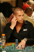 Patrik Antonius on Day One of Event 50 at the World Series of Poker