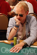Peter Dalhuijsen on Day One of Event 42 at the World Series of Poker