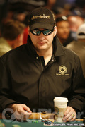 Phil Hellmuth on Day One of Event 52 at the World Series of Poker