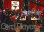 Card Player TV talks to the players at the Final Table of the U.S. Poker Bowl at the Palms Casino.
