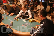 Ray Lynn and Brian Kocur at the Final Table of the 2006 WSOP $1,500 PLO Event