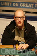 Rene Mouritsen on Day 2B of Event 55 at the World Series of Poker