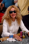 Cecilia Reyes on Day 3 of the 2006 WSOP Championship