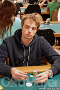 Rory Matthews on Day 1 of Event 31 at the World Series of Poker