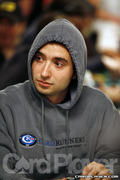 Ryan Daut on Day One of Event 52 at the World Series of Poker