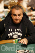 Sam Grizzle on Day One of Event 45 at the World Series of Poker