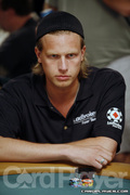 Albin Sandqvist on Day 1A of Event 55 at the World Series of Poker
