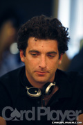 Shane Schleger on Day One of Event 46 at the World Series of Poker