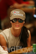 Shannon Elizabeth on Day One of Event 47 at the World Series of Poker
