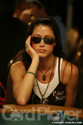 Shannon Elizabeth on Day One of Event 49 at the World Series of Poker