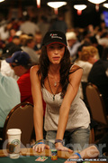 Shannon Elizabeth on Day 1C of Event 55 at the World Series of Poker